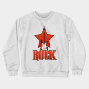 Rock Guitar Crewneck Sweatshirt